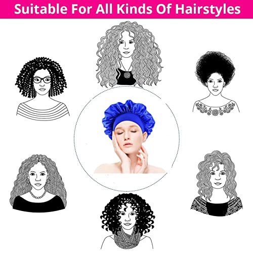 Berretto da Notte Raso, Seta Cuffia per Capelli