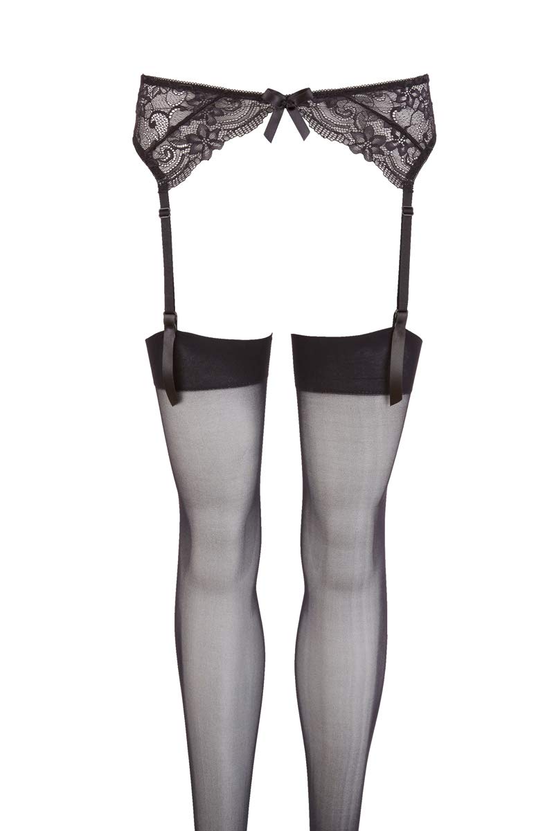 Mandy Mystery, line Women's Lace Suspender Belt and Stockings