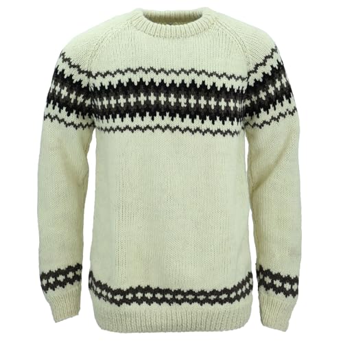 Pull homme blanc écru taille unique : le confort chaud LOUDelephant