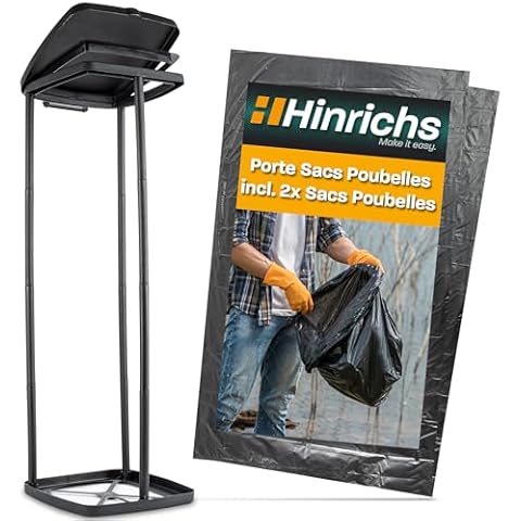 Hinrichs Support Sacs Poubelles 120 L Cover