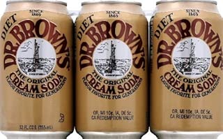 Dr. Browns Soda, Diet Cream Soda, 12oz cans Pack of 12 - coolthings.us