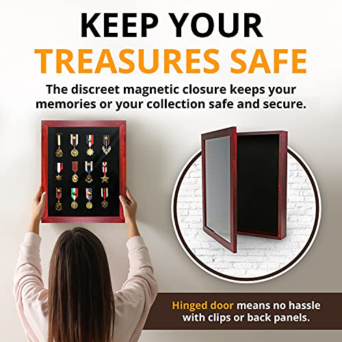 Forever Frames 14X17 Large Shadow Box Frame, Deep Shadow Box Display Case, Red Shadow Box, Shadowbox Picture Frame, Graduation Cap Shadow Box, Military Shadow Box Wood, Wedding Shadow Box Frame #TOP4