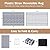 GEUOYEE Reversible Mats - 5' x 8' Outdoor Rug, Plastic Straw Rug, Modern Area Rugs, Large Floor Mat for Outdoors, RV, Garden, Patio, Backyard, Deck, Picnic, Beach, Camping, Blue & White