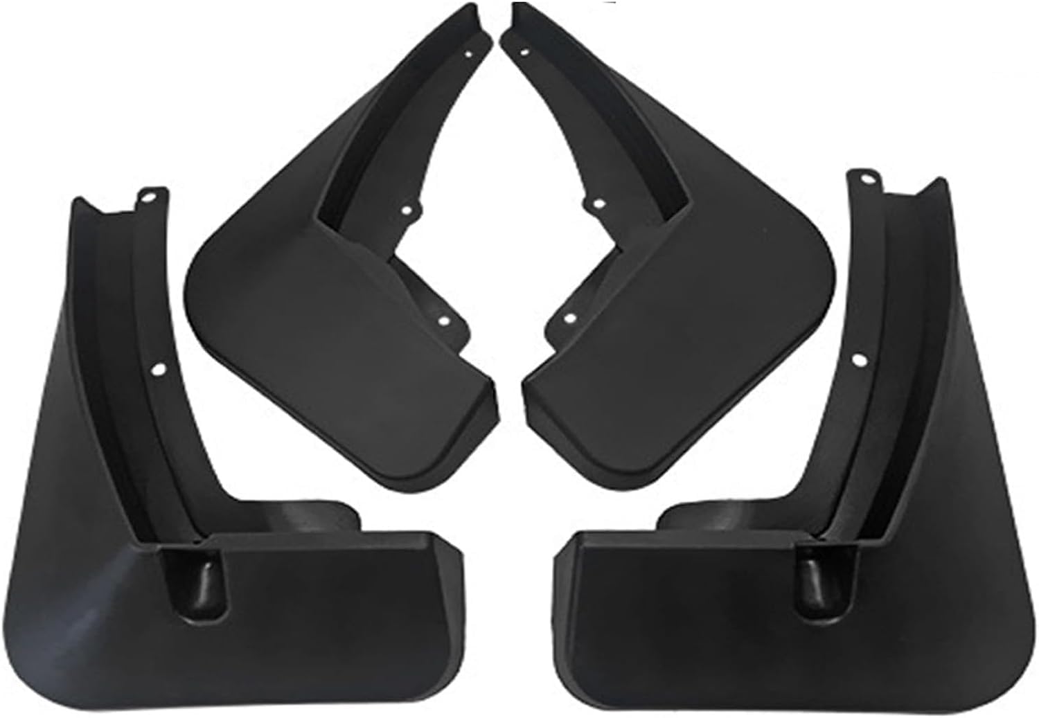 RSCBB 4 Pcs Car Mud Flaps Splash Guards for Volkswagen Santana 2004-2012, Easy Installation Mudguards Front Rear Mud Flaps Splashproof Waterproof Car Accessories,2004-2007