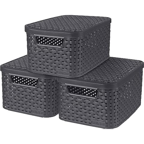CURVER Boîtes de Rangement Rotin Cover