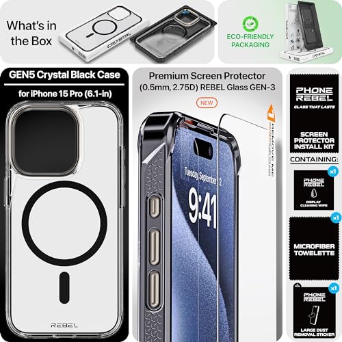 Coque robuste iPhone 15 Pro REBEL protection lentille métal - 6