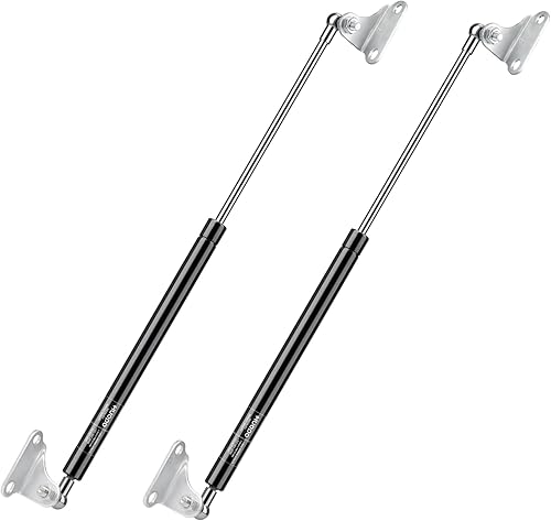 Miniatura 12 de HUOPO Puntales de gas de 13 pulgadas para tapa pesada, puntal de soporte de elevación de 22.5 lb/100N para cama de caravana, escotilla de barco