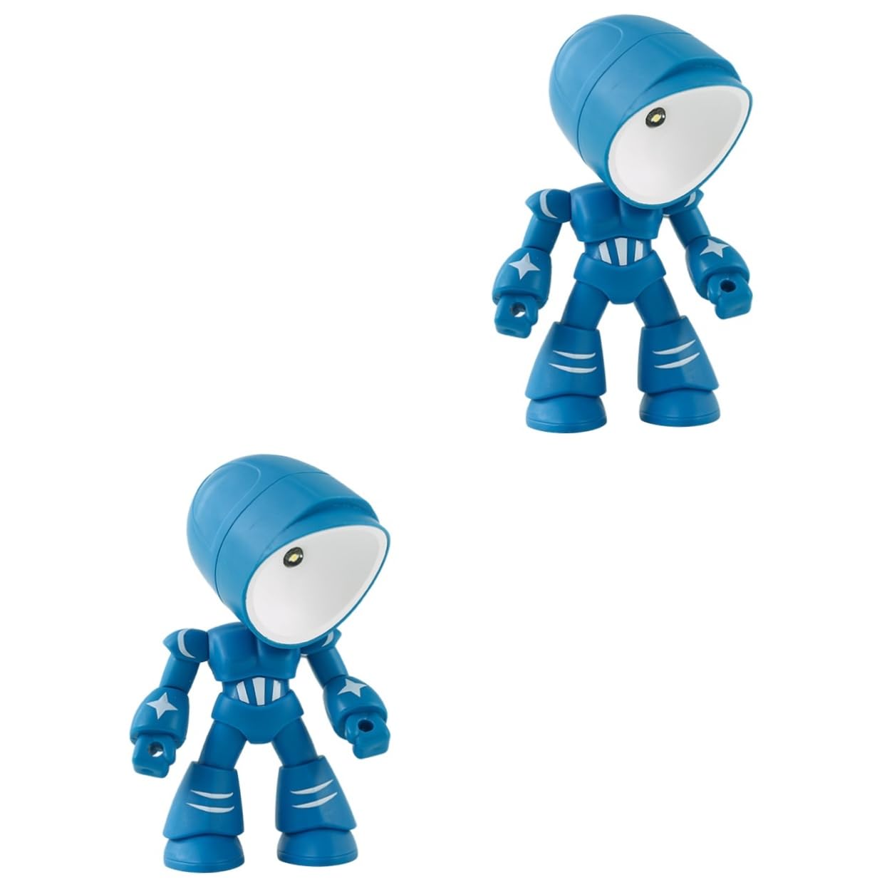 Mikikit 2pcs Robot Lamp Decorative Night Light Small Desk Lamp Boys and Girls for Home Office Study Boys and Girls Bedroom Night Light