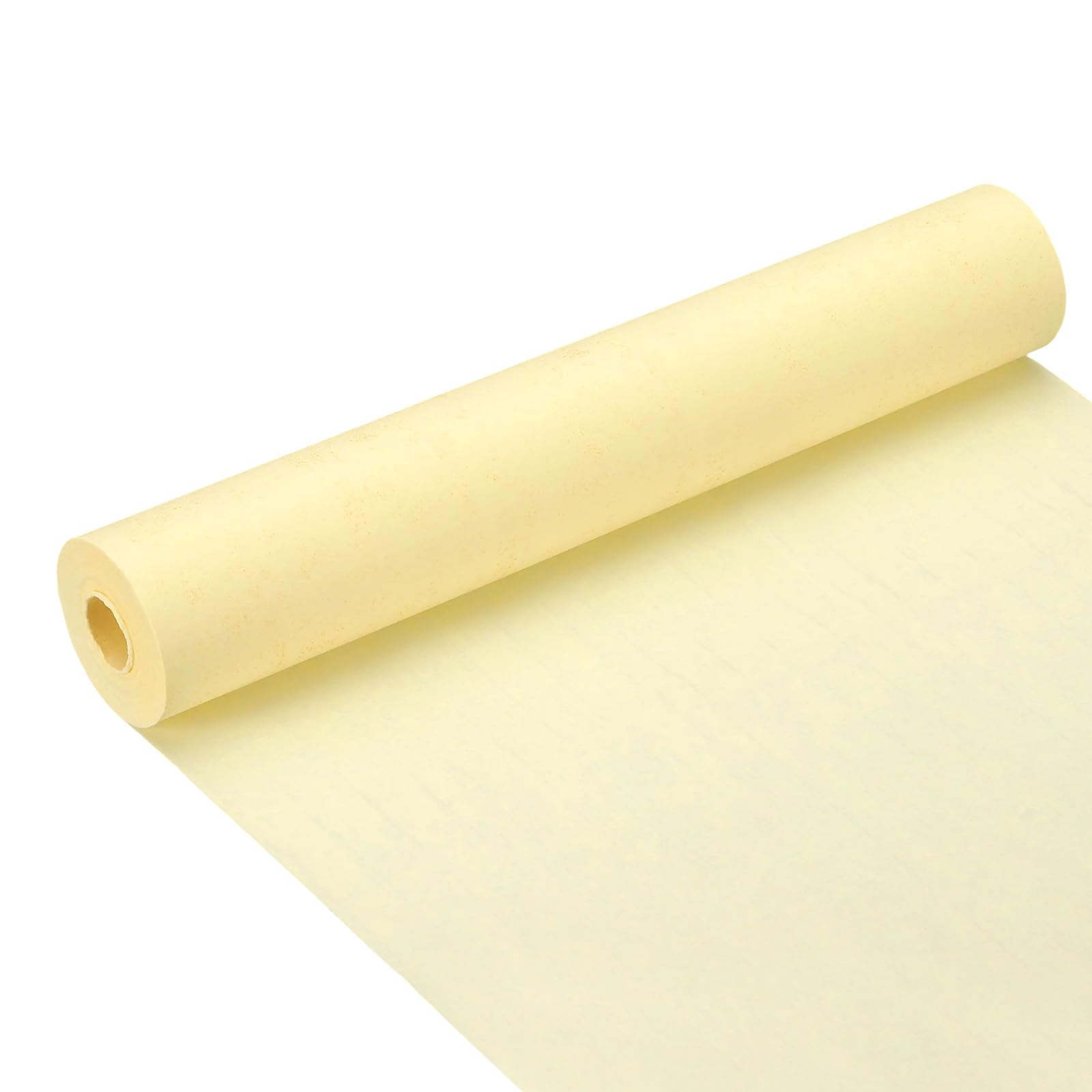 PATIKIL Chinese Xuan Paper Roll 65Ft x 13.4 Inch Half Raw Ripe Chinese Calligraphy Practice Paper Chunlian Duilian Couplets, Beige