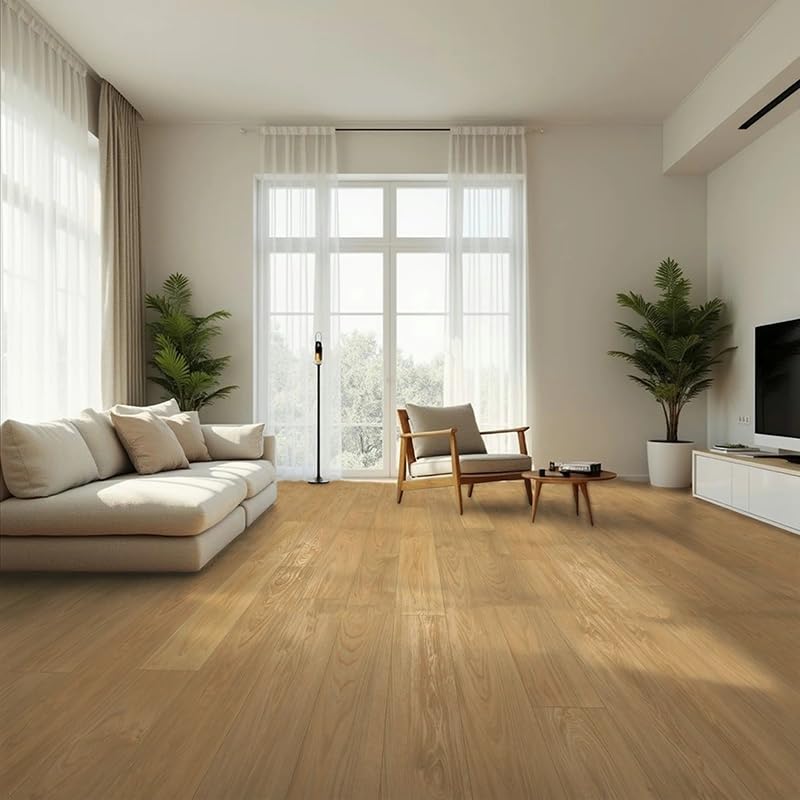 Suelo Laminado | AC6 | 10mm | Colección Fiori | Resistencia al Agua y Humedad 72h | Tarima Flotante Instalación en Click (Roble Dalias, 1 Caja - 1.67 m²)