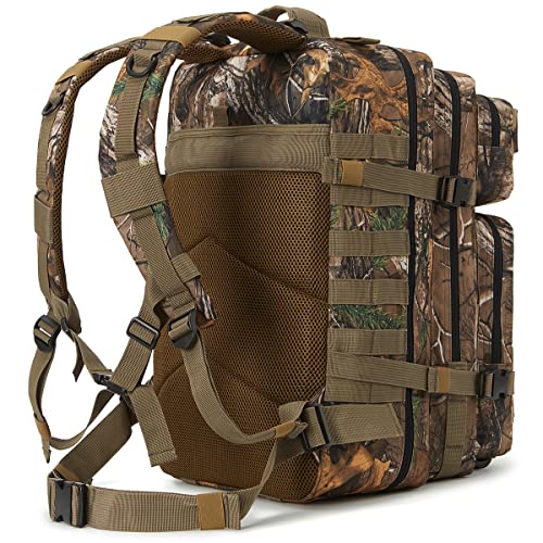 Image of QT&QY 45L Military Tactical Backpacks Molle Army Assault Pack 3 Day Bug Out Bag Hiking Treeking Rucksack