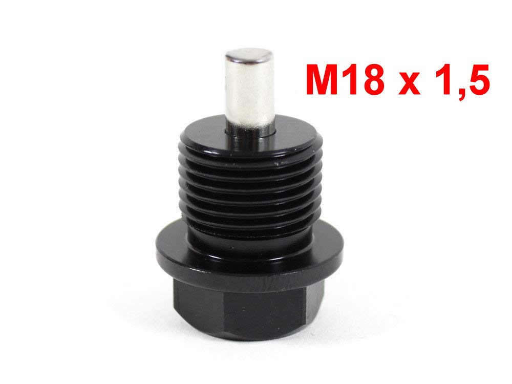 Magnetische Ölablassschraube M18x1,5 - Neodym Magnet Black Edition