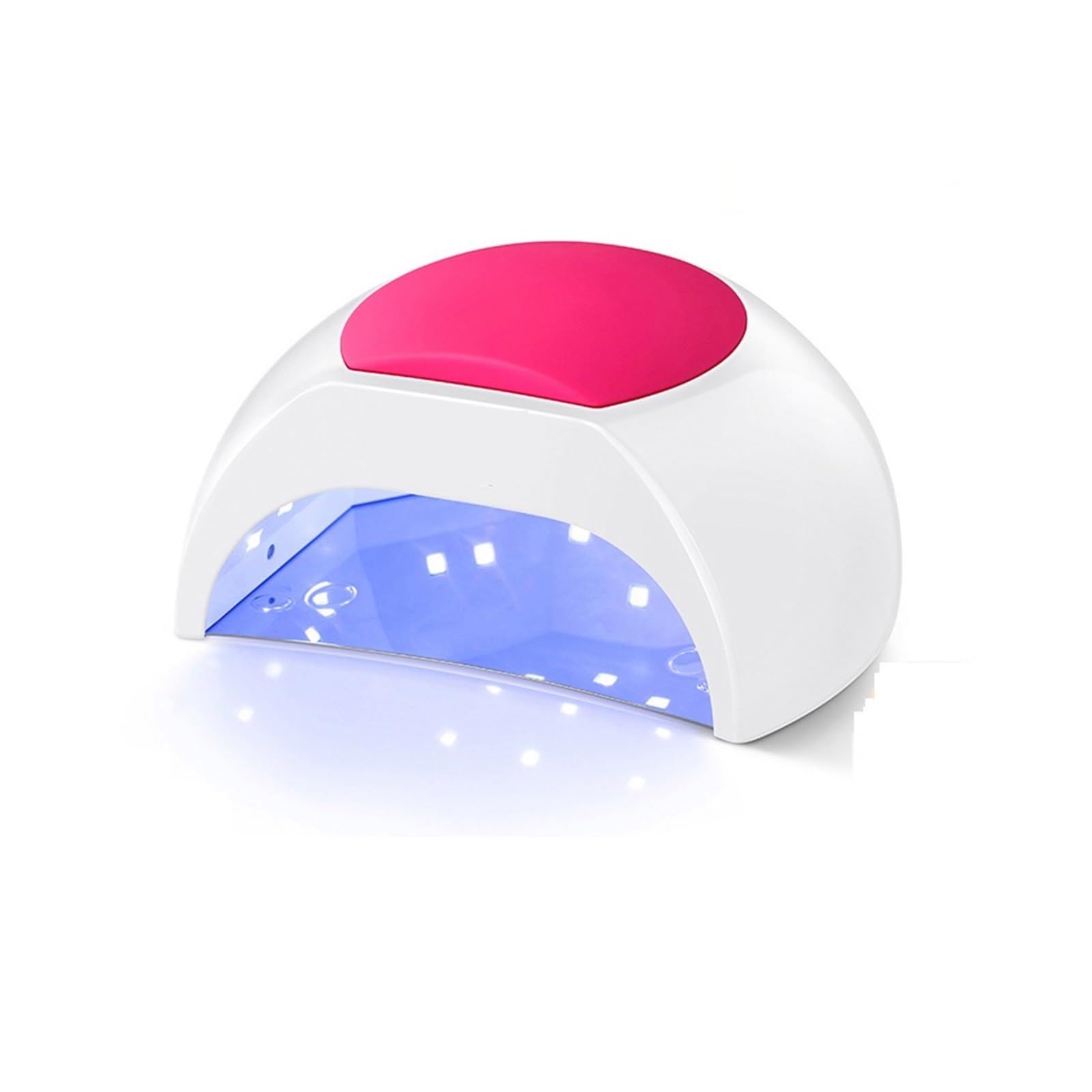 Lampada Unghie, Lampada UV for unghie a LED 48W Lampada for unghie Lampada UV SUN2 Asciugacapelli for gel UVLED Asciugacapelli Sensore a infrarossi con cuscinetto in silicone rosa Uso del salone per M