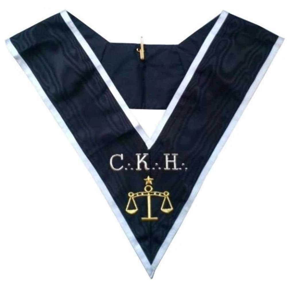 Bricks Masons Masonic Officer's collar - ASSR - 30th degree - CKH - Premier Grand Juge