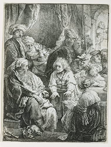 Impression d'art Joseph racontant ses rêves de Rembrandt, toile haute définition