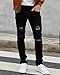 WULFUL Men's Ripped Jeans Slim Fit Skinny Stretch Comfy Denim Jeans Pants