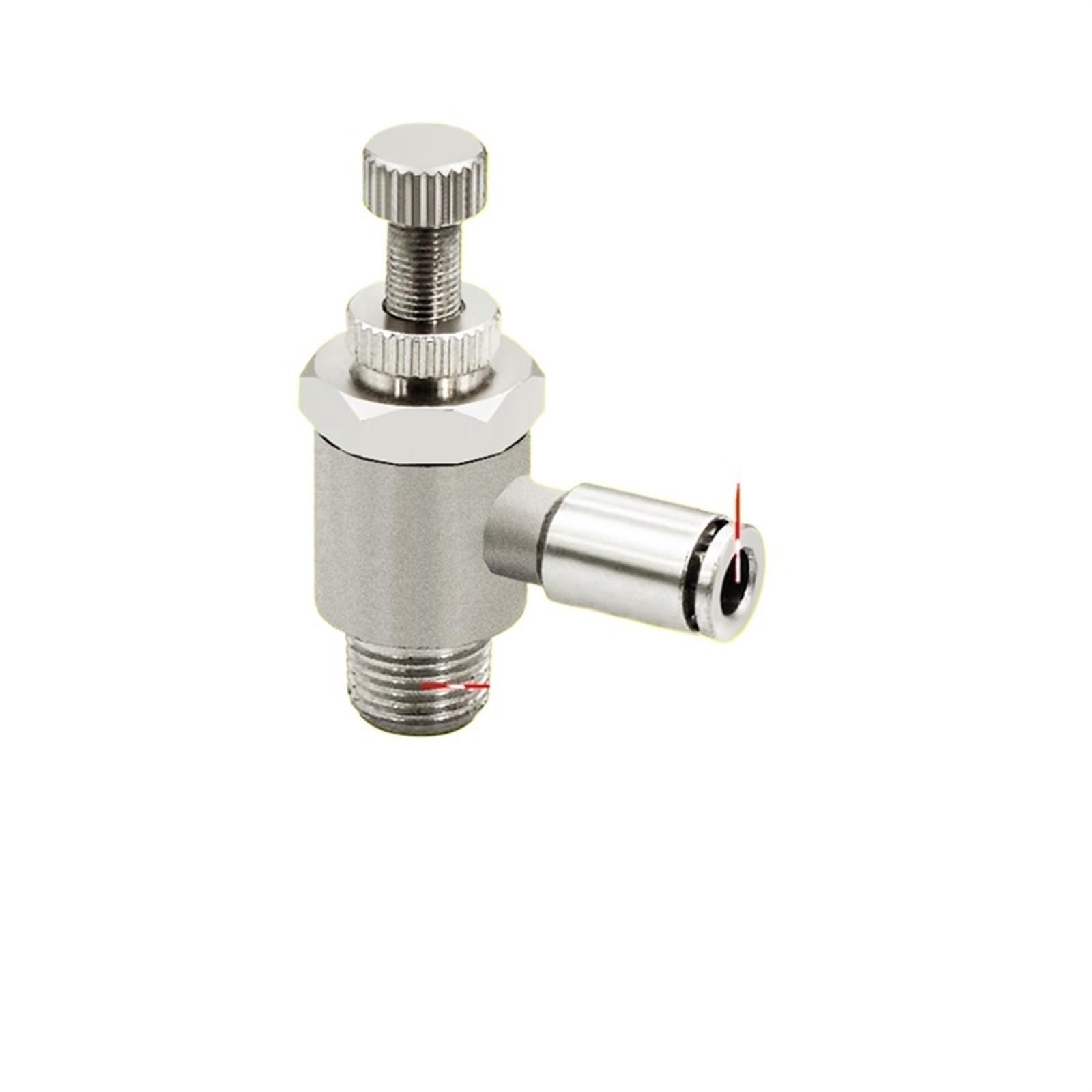 Valve d'accélérateur pneumatique à filetage externe pour trachée SL4