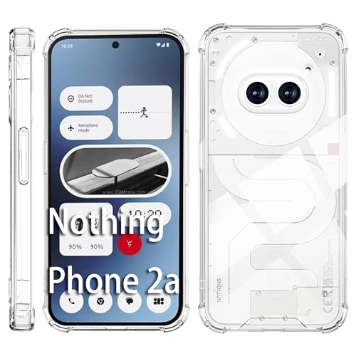 Image of CoverLine Back Cover Shockproof Silicone Protective Back Case Nothing Phone 2a / Nothing Phone (2a) Plus -Transparent
