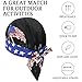 Yafacuha 3 Pcs Do Rags for Men Skull Cap Breathable Moisture Wicking Pirate Hat Helmet Liner Running Cotton Hat for Women Multi