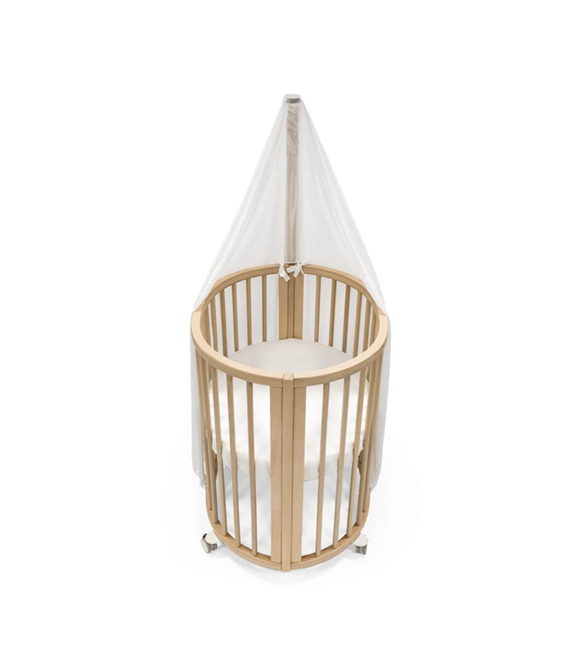 Stokke Sleepi Himmel V3, White - Schaffe eine gemütliche, ruhige Umgebung für Babys - Einfach zu montieren - Leichter Stoff - Kompatibel mit Sleepi Mini & Bett