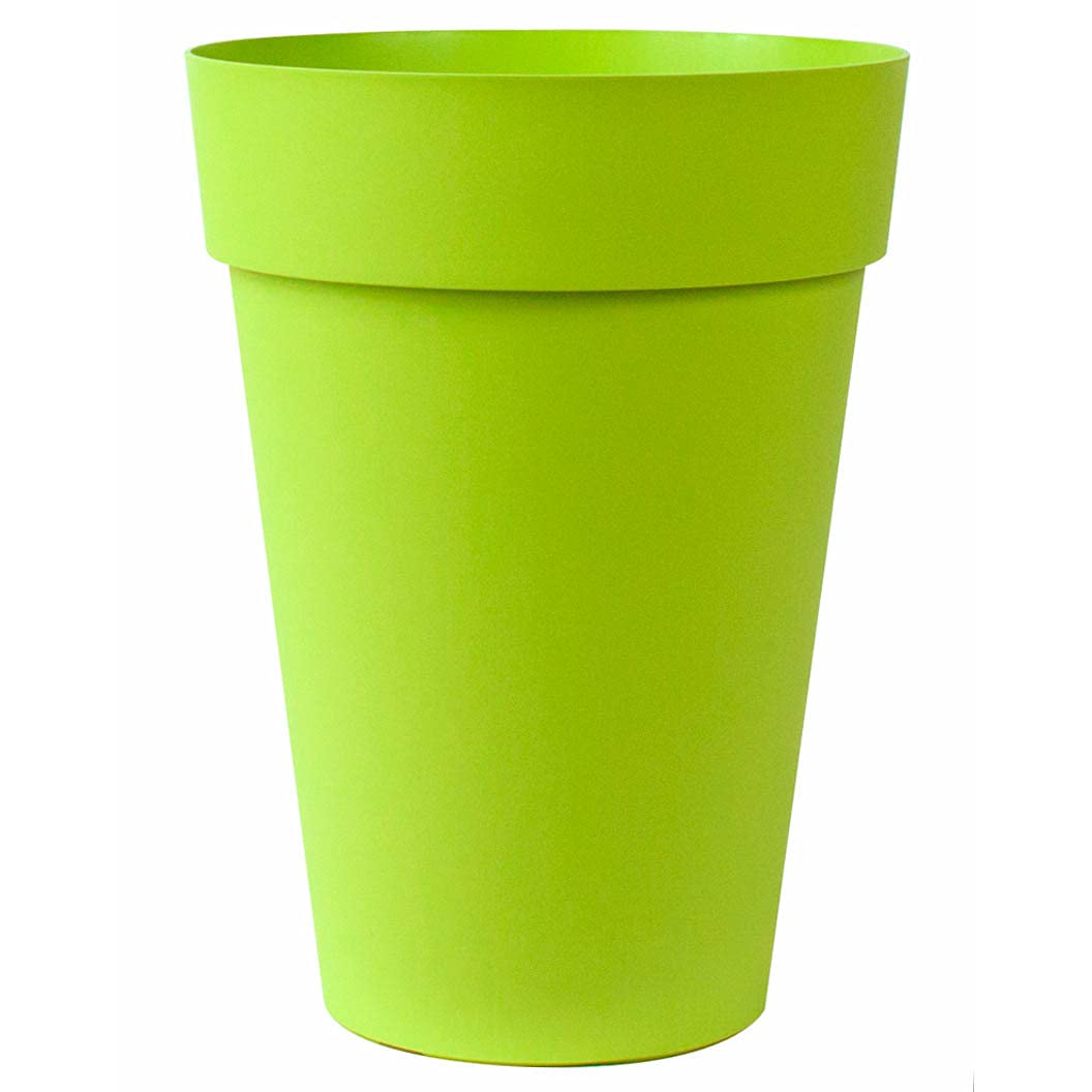 Euro3plast 3er-Set Blumentöpfe/Übertöpfe Liken Ø 27 cm, 34 cm, 41 cm, aus Kunststoff in Grün