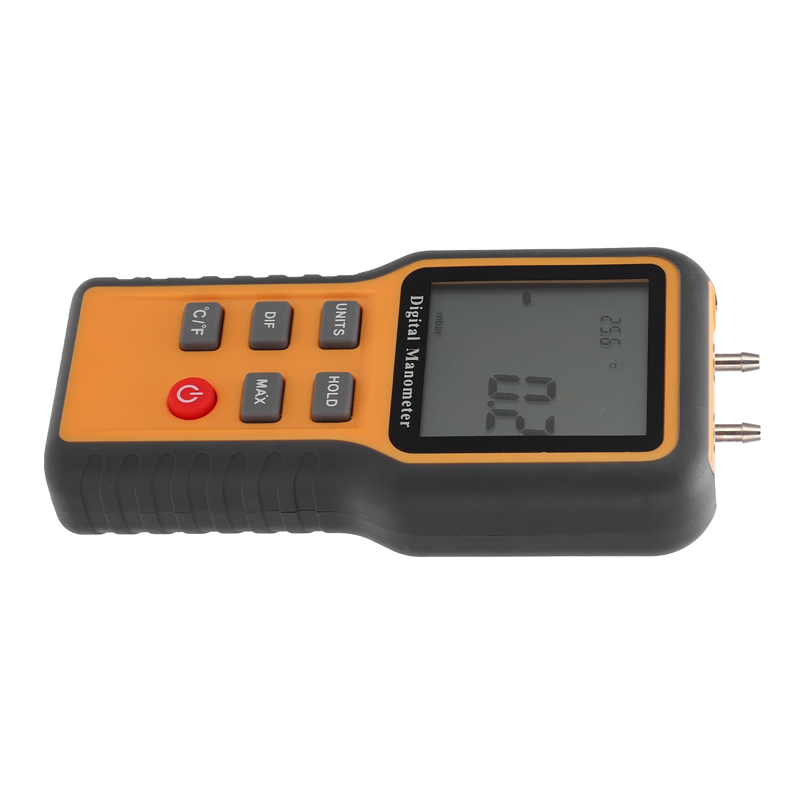Pressione Digitale, Temperatura Multifunzionale e Misuratore di Pressione con Archiviazione dei Dati e Promemoria a Bassa Batteria, per Condutture di Gas Industriali e Test di