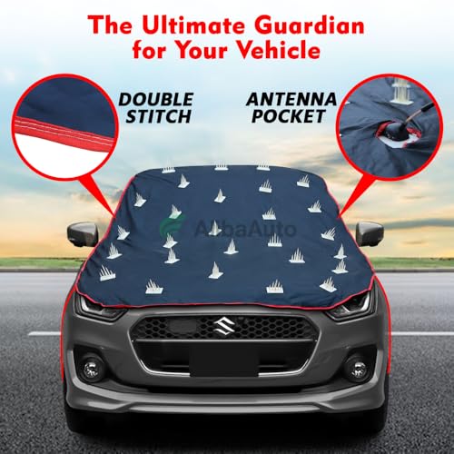 Image of WALSER Spike Car Cover for MG Comet EV | Anti-Climb Nail Guard for Dogs & Monkeys | Protects Bonnet, Roof & Dicky | UV, Dust & Snow Protection | Spike Cover with 4 Adjustable Hook