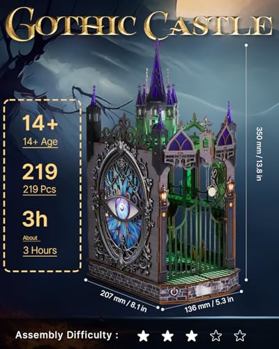KaayeeWood Gothic Castle Book Nook Kit thumbnail 2