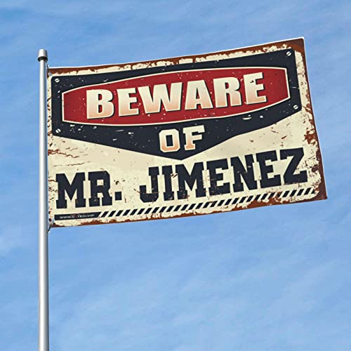 Drapeau de jardin vintage M. Jimenez 152x244 cm pour extérieur