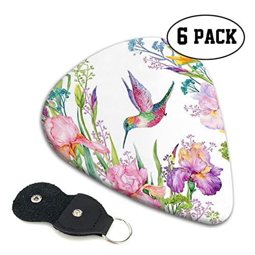 Garden with Birds and Flowers Lot de 6 médiators pour guitare acoustique, guitare électrique, basse, ukulélé – fins… - Les Beatles, Paul McCartney, John Lennon, RIngo Starr, George Harrison Garden with Birds and Flowers Lot de 6 médiators pour guitare acoustique, guitare électrique, basse, ukulélé – fins… – Image 3
