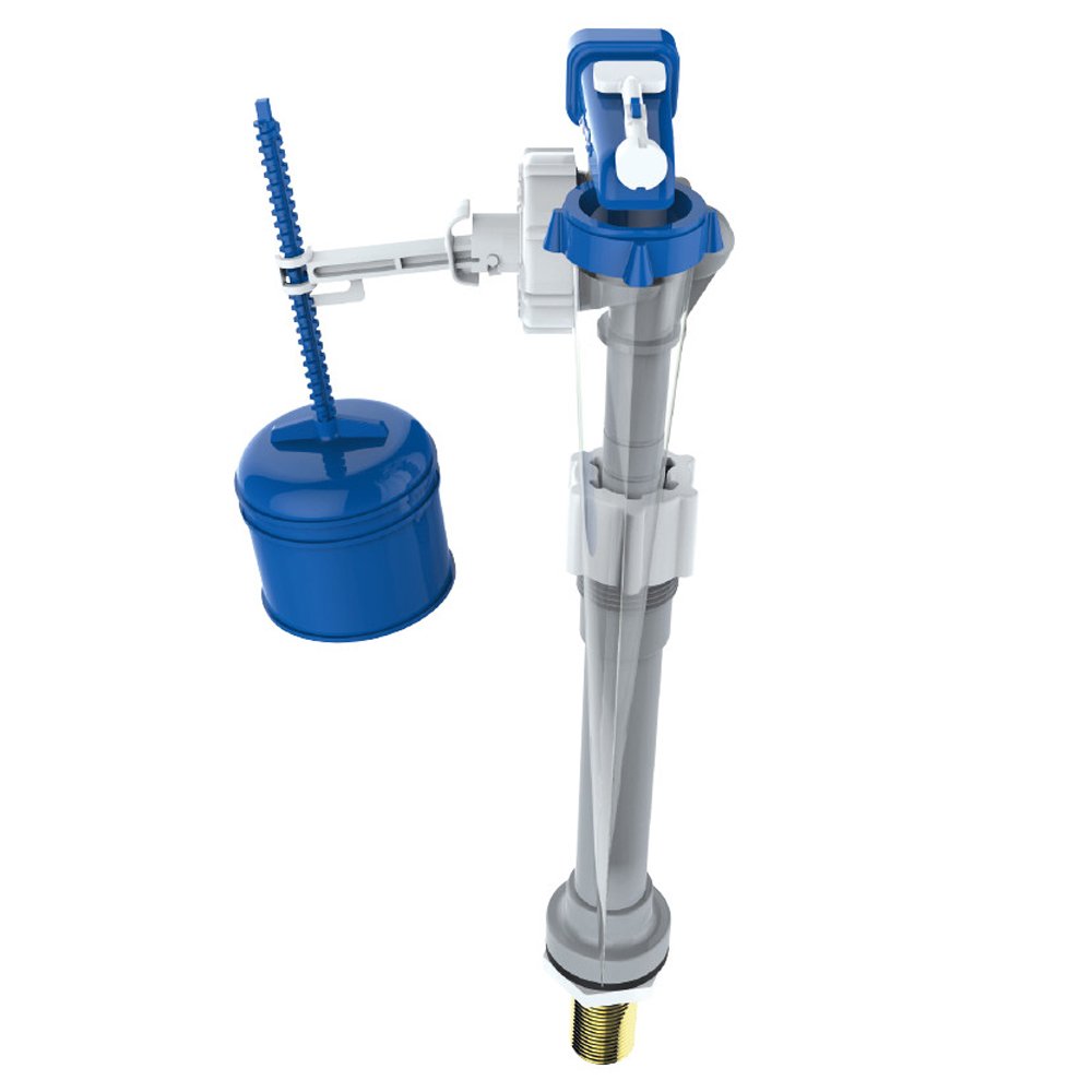324302 1/2-Inch 15 mm Brass Hydroflo Bottom Entry Adjustable Inlet Float Valve, Blue, White