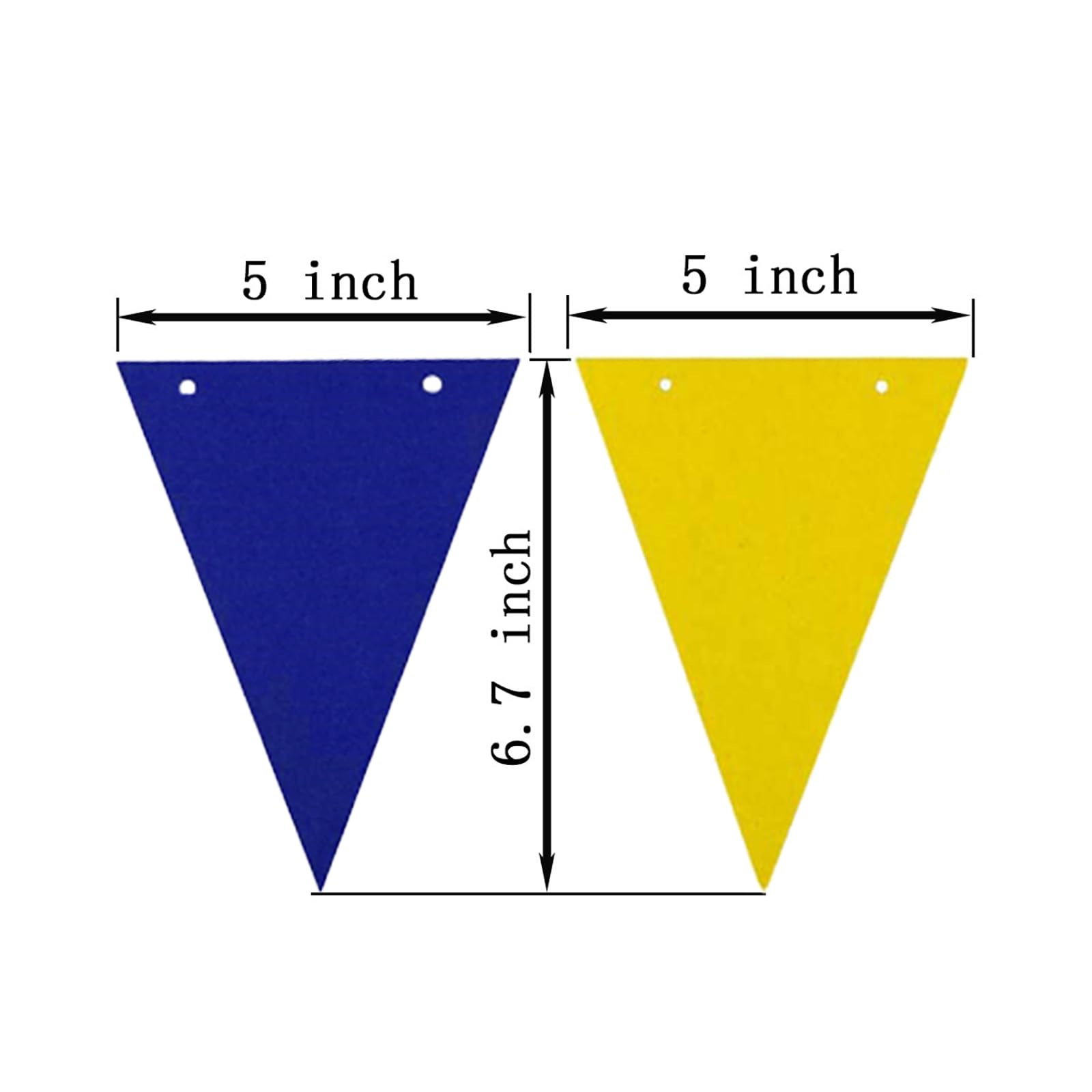 ウニョクバナー Amazon.com: ZOOYOO 20 Feet Blue and Yellow Pennant Banner