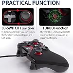 V108-Red V-one Wired USB Gaming Controller Gamepad Joystick for PC (Windows XP/7/8/10) & Steam & Android & PS3 - [Red]