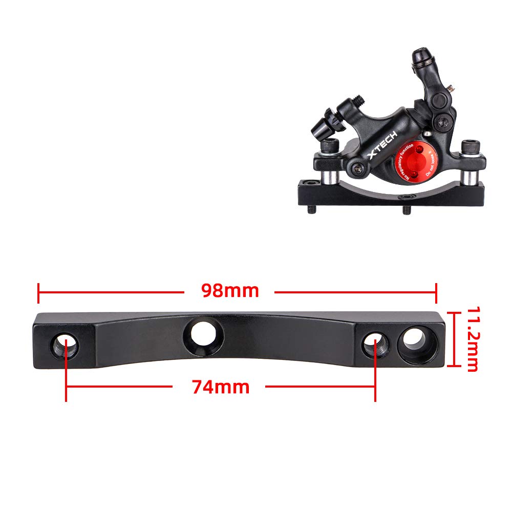 Compatibile con M365/Pro (disco non incluso) Freno a disco idraulico per scooter Pinze posteriori Freno idraulico per scooter Linea di forgiatura integrata Accessorio per scooter per freni a disco