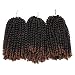 Synthetic hair T1B/30 jumbo braiding hair 3pcs ombre crochet braids spring twist hair extensions
