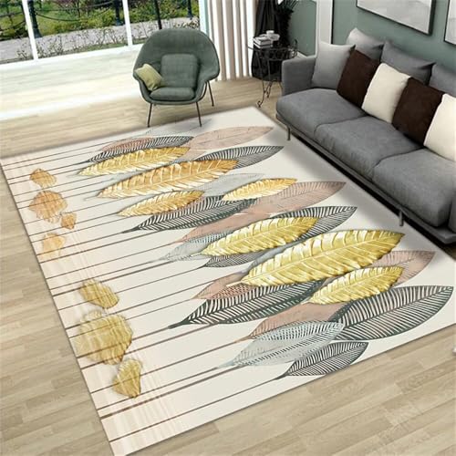 Tapis moderne géométrique antidérapant et lavable grand format 180X250CM
