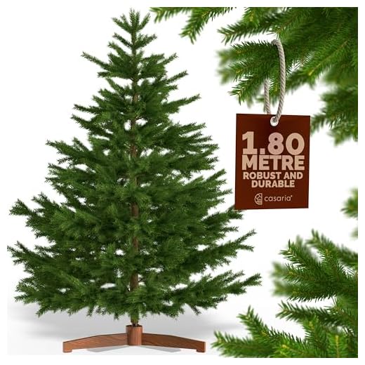CASARIA® Premium Luxury Realistic Artificial Christmas Tree | Christmas Tree with stand for Christmas Decorations & Ornaments | Natural Dense Branches | Home Decoration Xmas Tree | Green | 6FT / 180cm