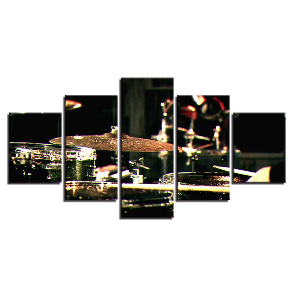 Obraz Na Płótnie Wall Art Prints Home Decoration 5 Panel Instrument Bęben Modułowe Zdjęcia Do Salonu,Z ramką