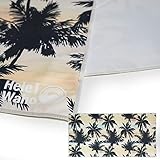 [ヘレイワホ] スポーツタオル 速乾 マイクロファイバー 薄手 吸水 水泳 プール ジム サウナ Ag+ 抗菌 防臭 80cm×40cm クラシックパーム