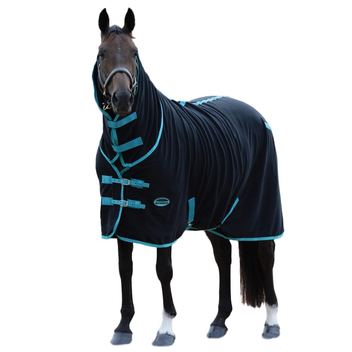 Weatherbeeta - Manta Secante para Caballos de Polar Cuello Combinado