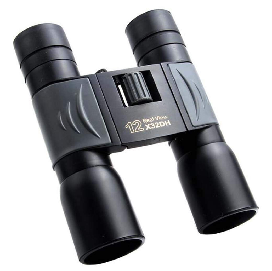 Telescopio/prismáticos compactos 12X32, Prisma de Techo Totalmente óptico, Enfoque Antideslizante, telescopio Plegable Recto portátil para observación de Aves, Caza/código de Producto: WXJ-768