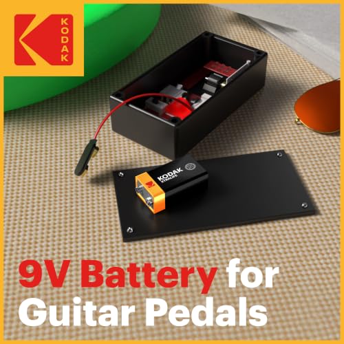 Image of KODAK 9V Alkaline Batteries (10 Pack) Smoke Alarm Battery, 6LR61, PP3 | 10-Year Shelf Life, Advanced Leak-Resistant Design, High & Low Drain Devices, 100% Extra Life