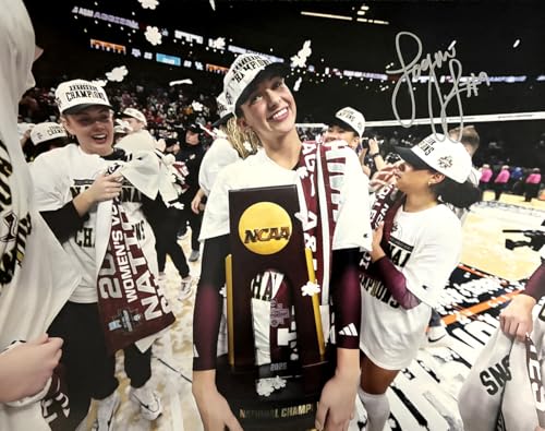 Logan Lednicky Signed Autographed Texas A&M Aggies NCAA Trophy 16x20 Photo TRISTAR