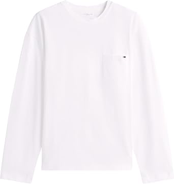 Tommy Hilfiger Men's Ls Pocket Tee Um0um03644 L/S T-Shirt (Pack of 1)