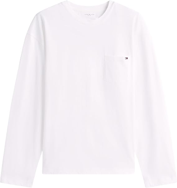 Tommy Hilfiger Men's Ls Pocket Tee Um0um03644 L/S T-Shirt (Pack of 1)