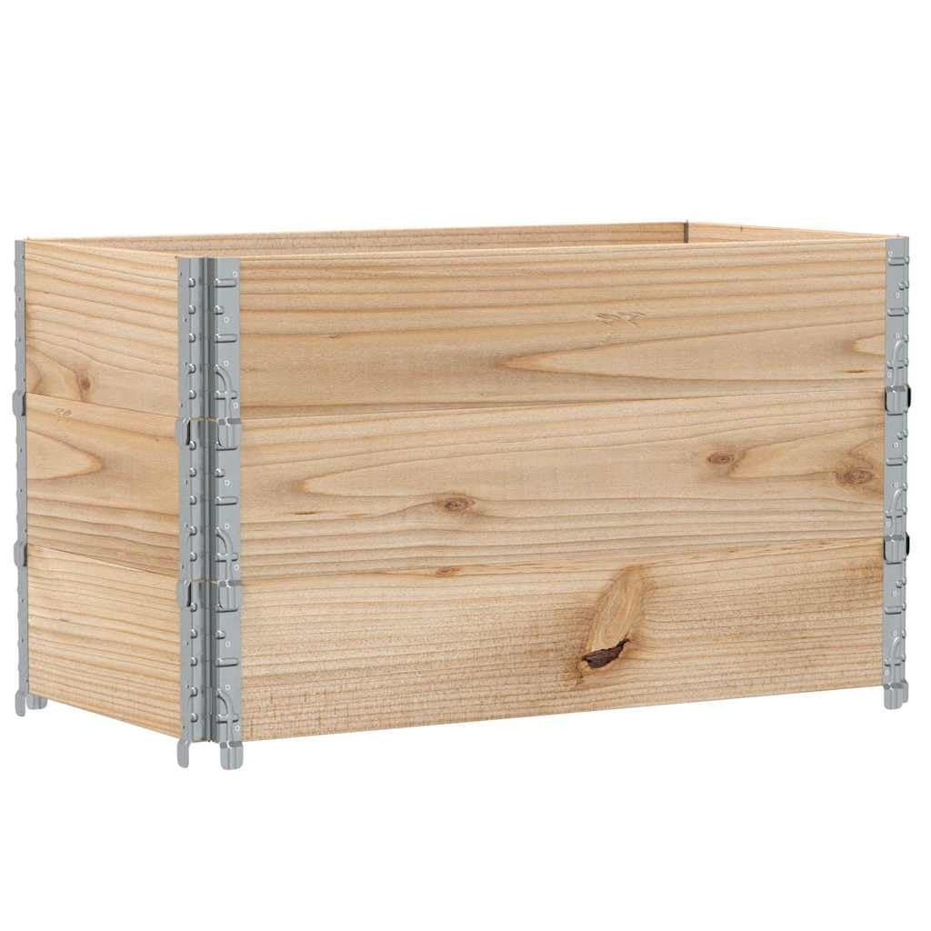 Paretali per Pallet 3 pz 100x50 cm in Legno Massello di Pino, Commercio e Industria,Movimentazione di Materiali,Pianali di carico e Pallet, 20.88kg-3295370