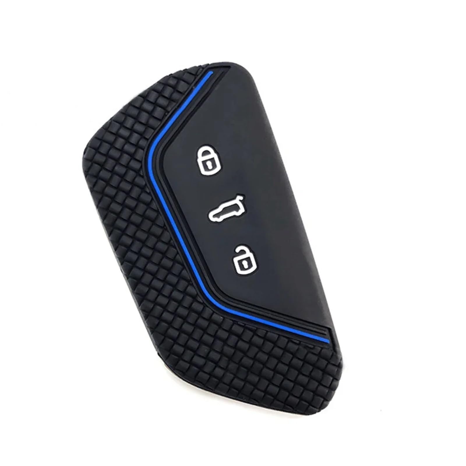Car Key 3 Button Key Cases Cover Protection Compatible with VW Golf 8 Mk8 GTI GTD R ID3 ID4 ID.4XCROZZ ID.6X 2020 2021(Blue Line)
