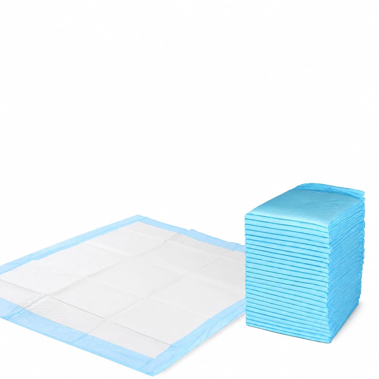 XL Pet Training Pee Pads (25, 90X60 cm) Dogs | Adhesive Tape | High Amount Super Absorbent Material I 8 Layers(2 Hidden) | Built in Pet Attractant | Moisture Free Zipper Pack 25-image-25