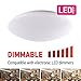 IN HOME 11 inch Modern LED Flush Mount Ceiling Light Fixture for Any Room 20W (100W Replacement) 5000K (Daylight) Round Acrylic Shade White Finish Mushroom Shape ETL & Energy Star Listed