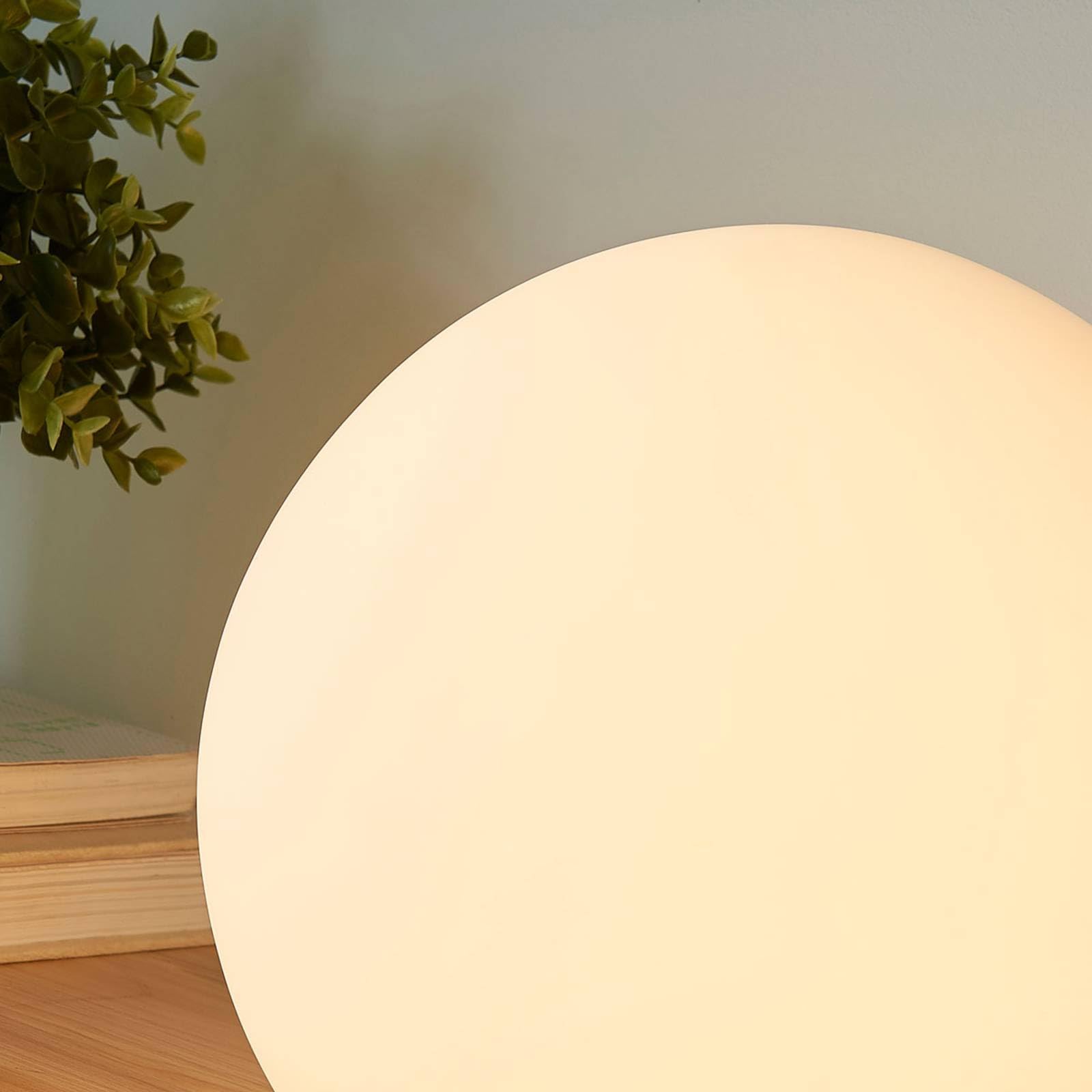 Lindby Lampada da tavolo (Moderno) colore Bianco, in Vetro ad es. Soggiorno & Sala pranzo davanzale lampada per finestra